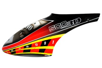 Airbrush Fiberglass Casino Roulette Canopy - BLADE 500X/3D